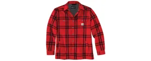 Carhartt Men's Relaxed Fit Flannel Sherpa-Lined Shirt Jacket