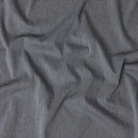 Charcoal grey plain premium 100% pure linen fabric 60 Lea-D11111