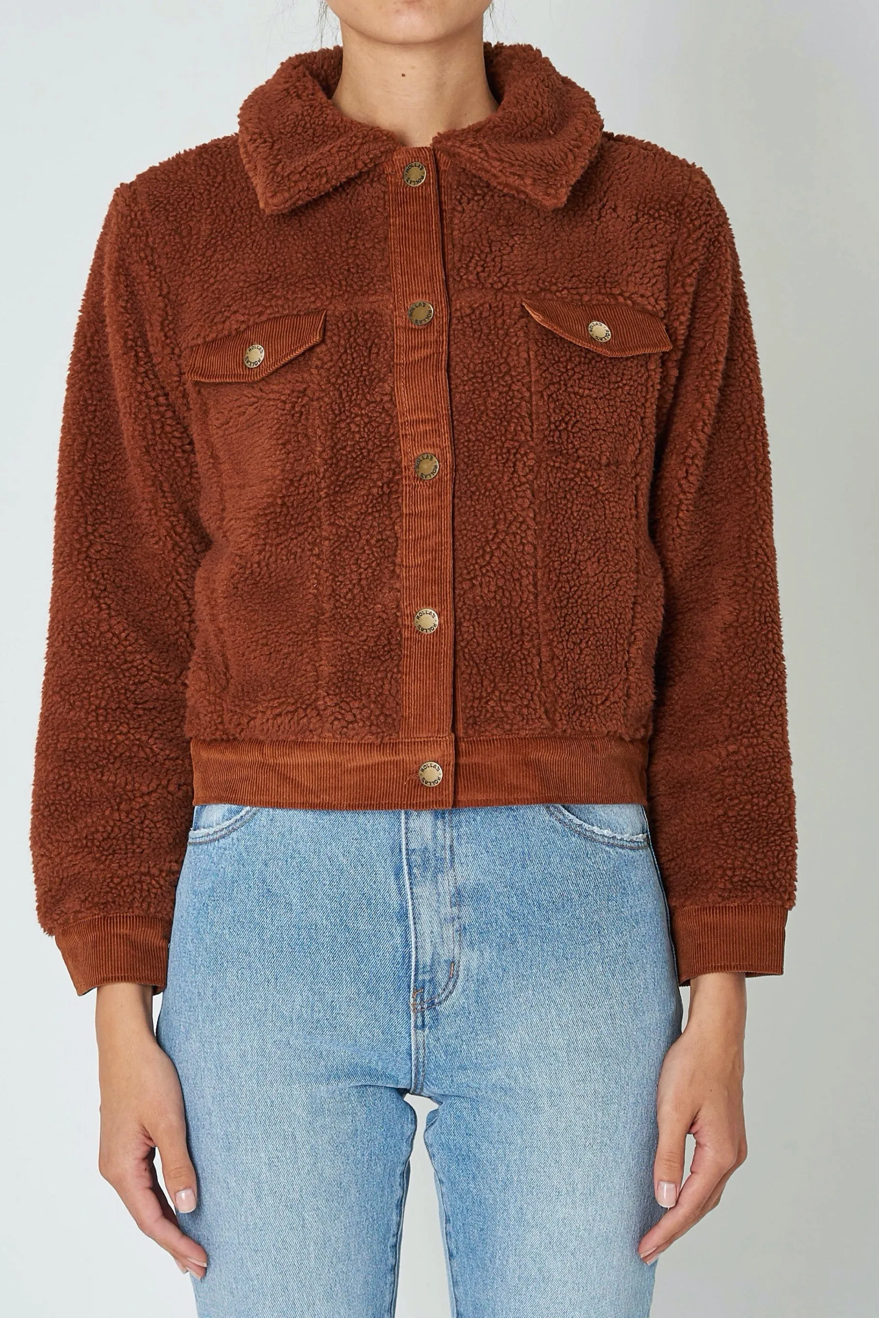 Chestnut Sherpa Trucker Jacket