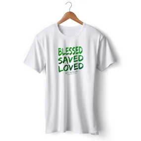 Christian T-Shirt <br> Blessed By Jesus