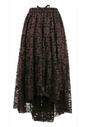 Daisy Corsets Brown Lace Skirt