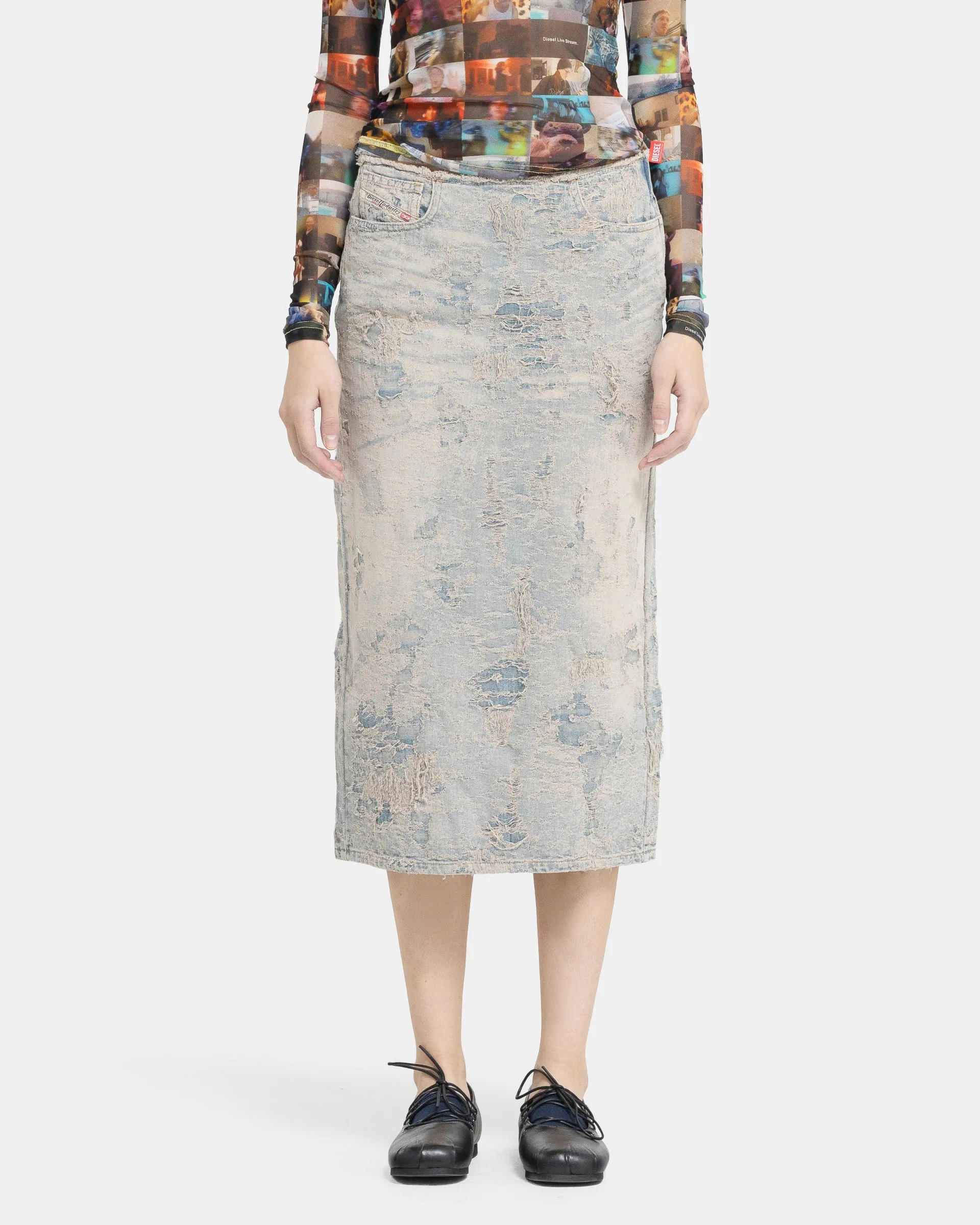 DE-PRA-FSF Skirt in Blue