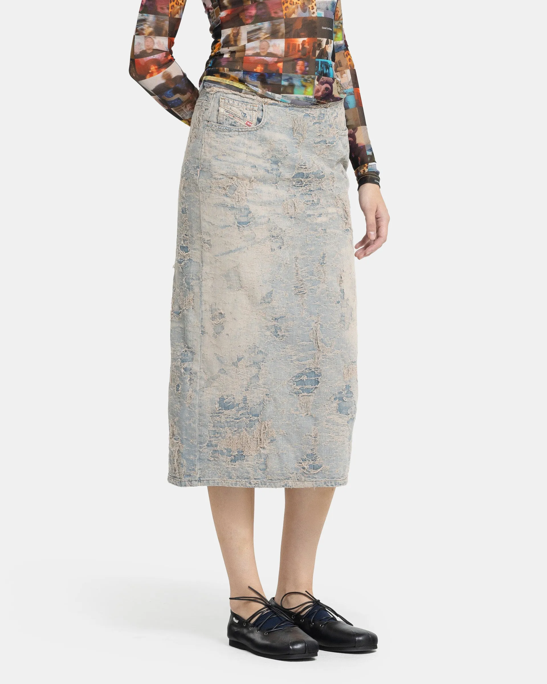 DE-PRA-FSF Skirt in Blue