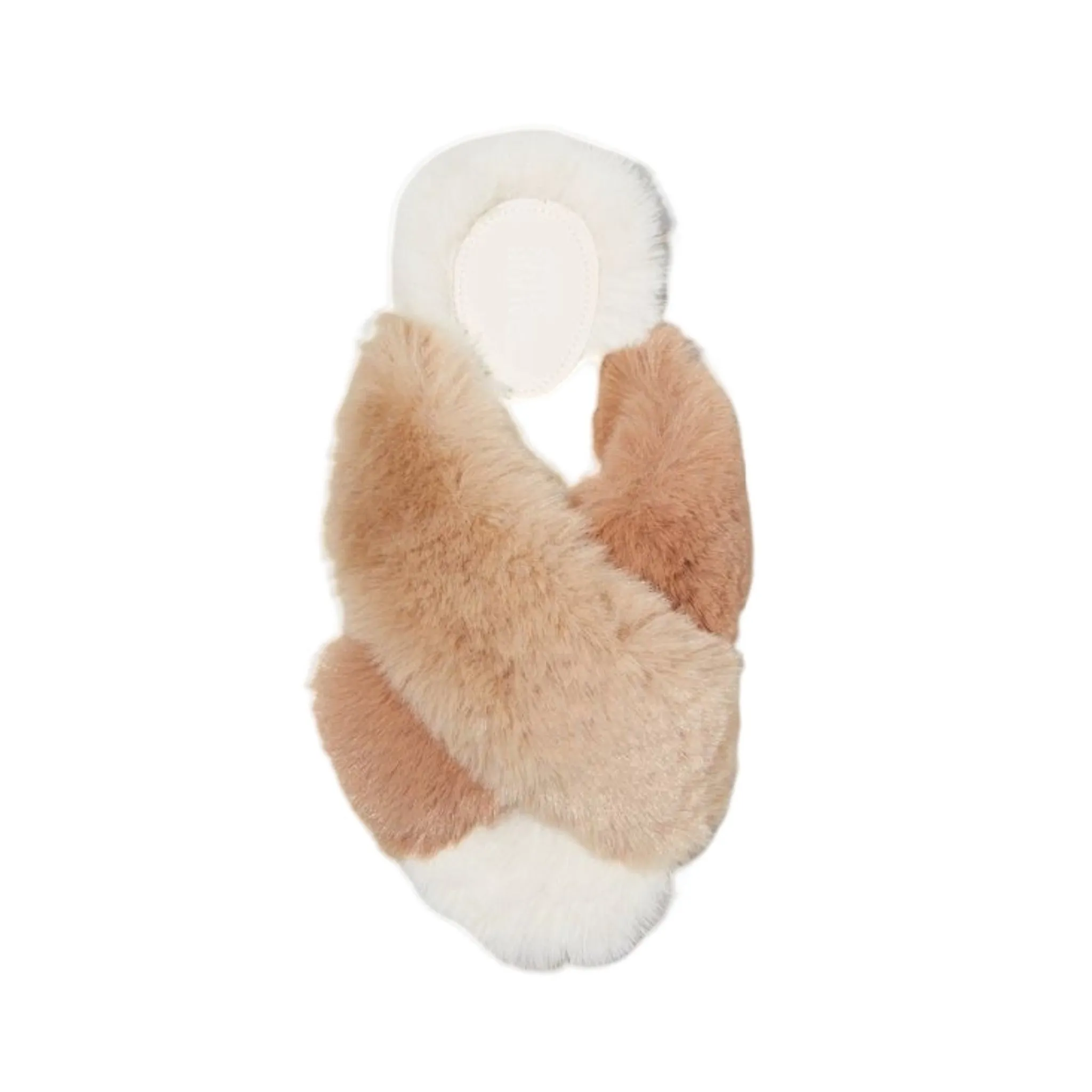 Diva Crossband Fur Slippers