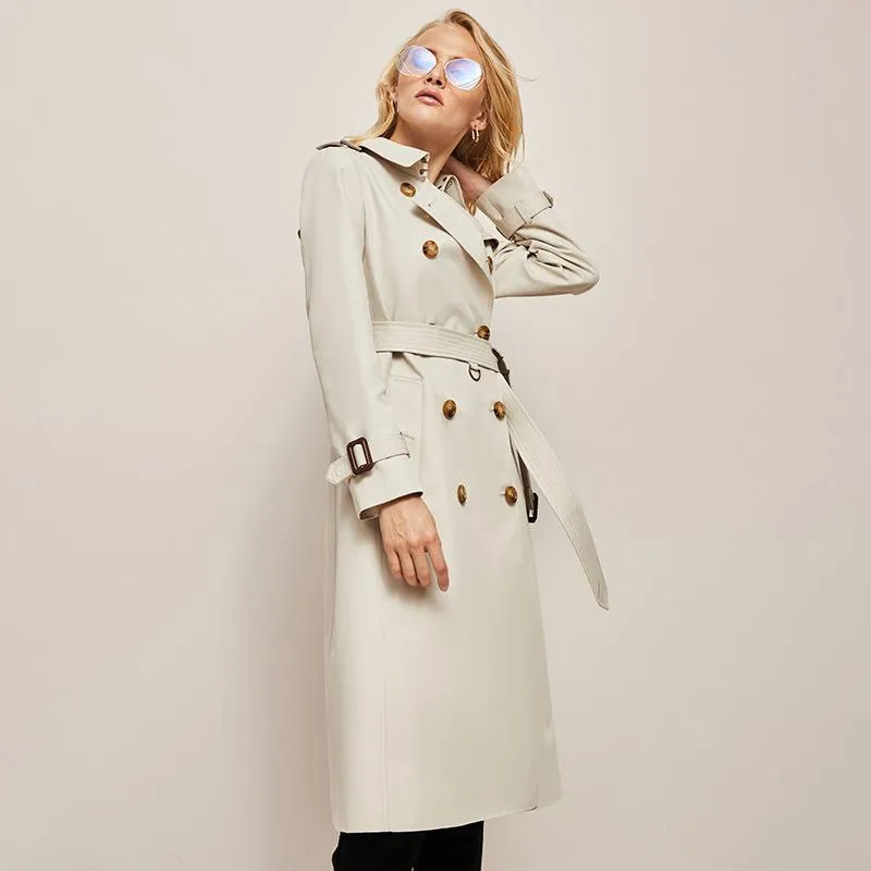 Double Breasted Cotton Trench Coat