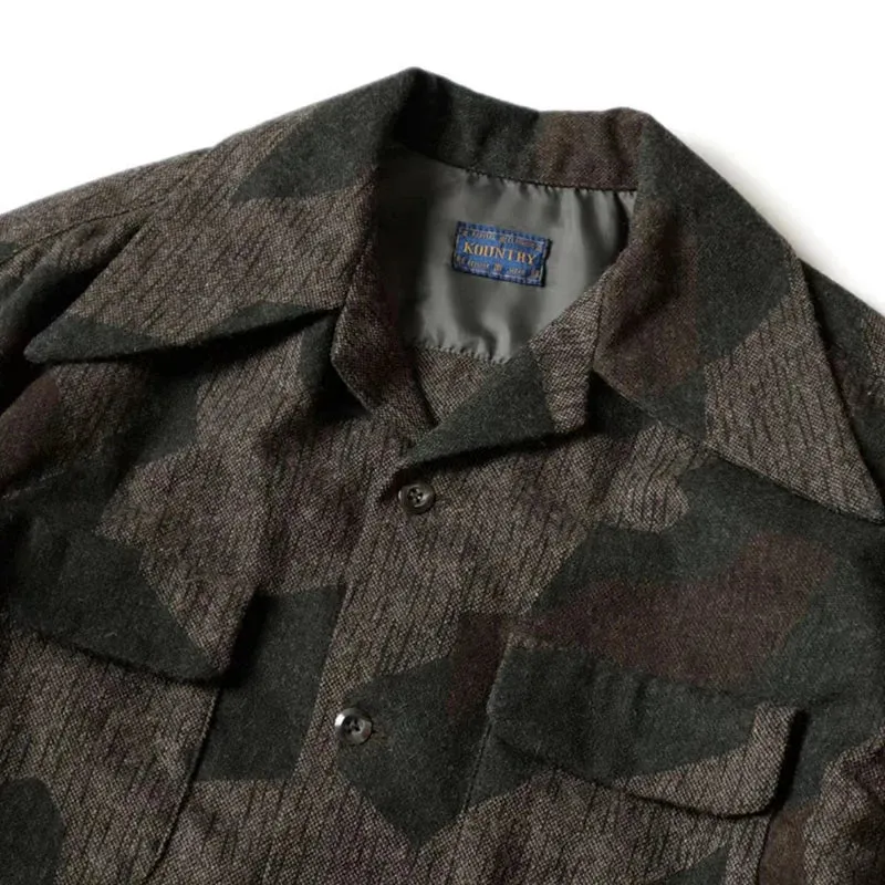 Exclusive Extinct Japanese Camouflage Military Coat - Long Sleeves