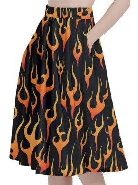 Flames Full Circle Skirt