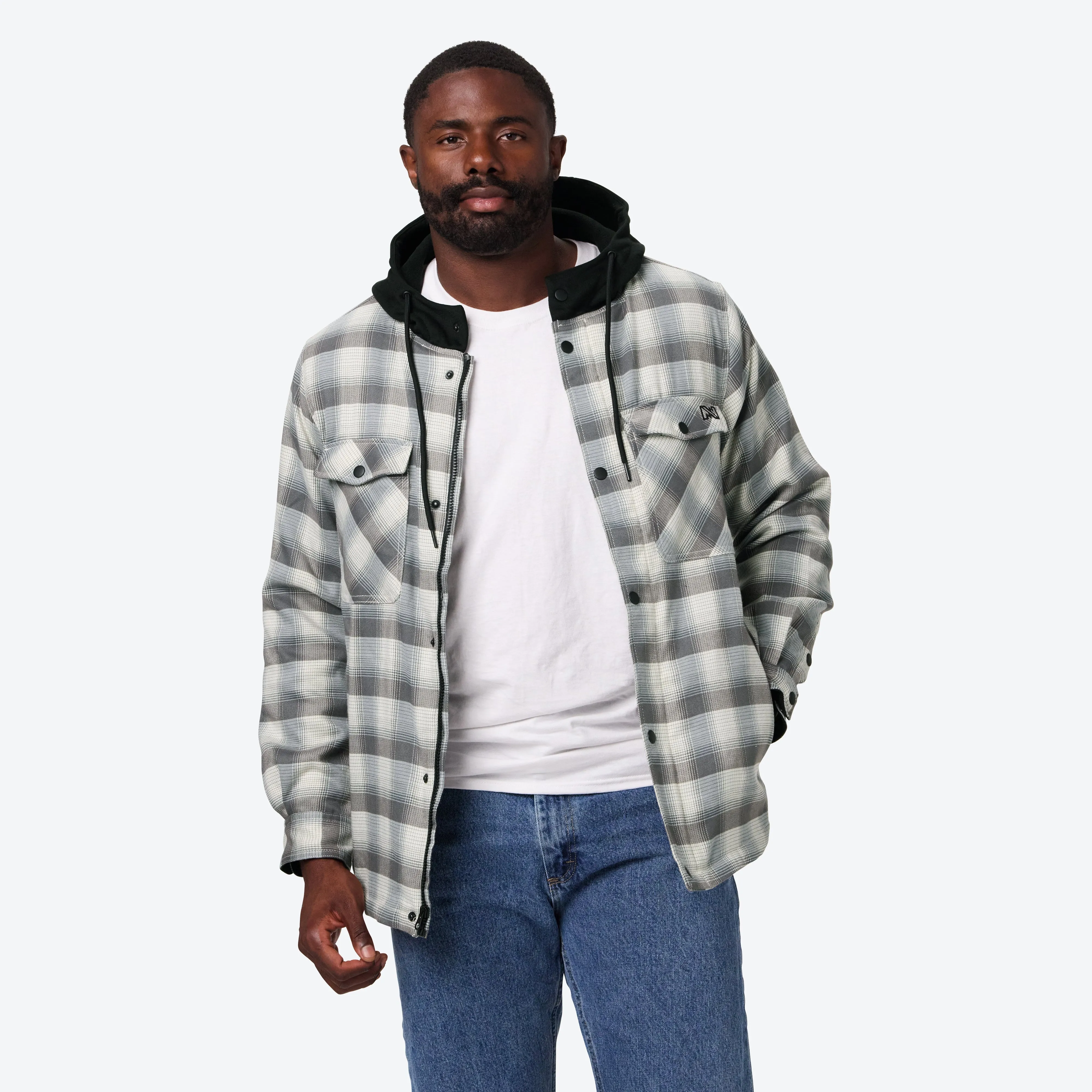 Flannel Heated Hoodie Jacket