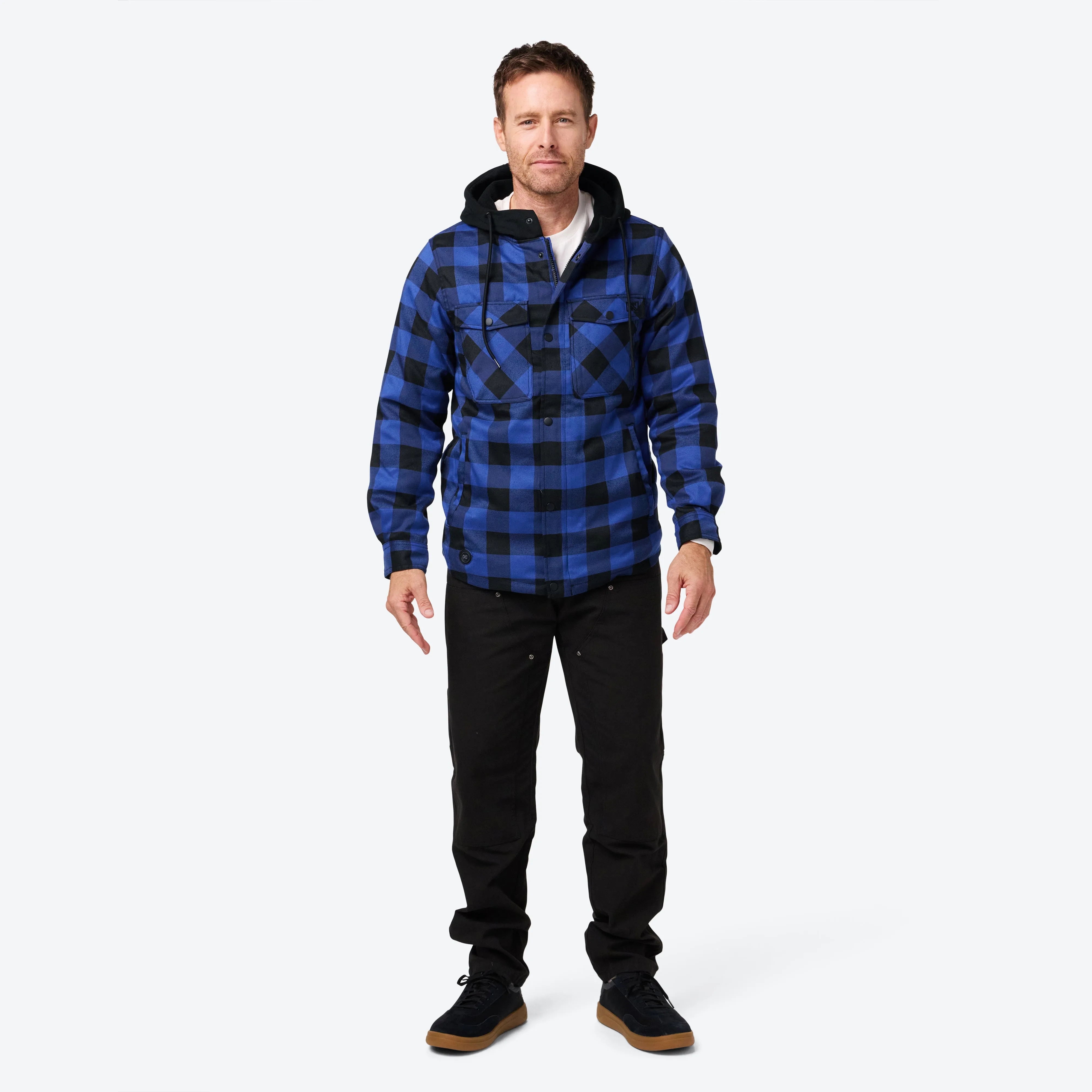 Flannel Heated Hoodie Jacket