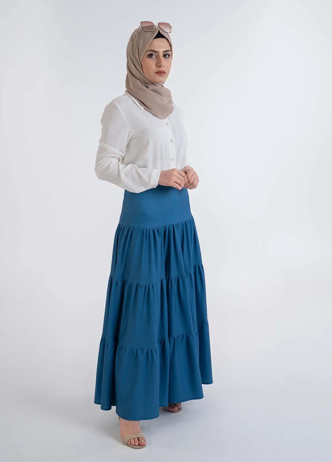 Fontelli blue Skirt-Hijab Casual