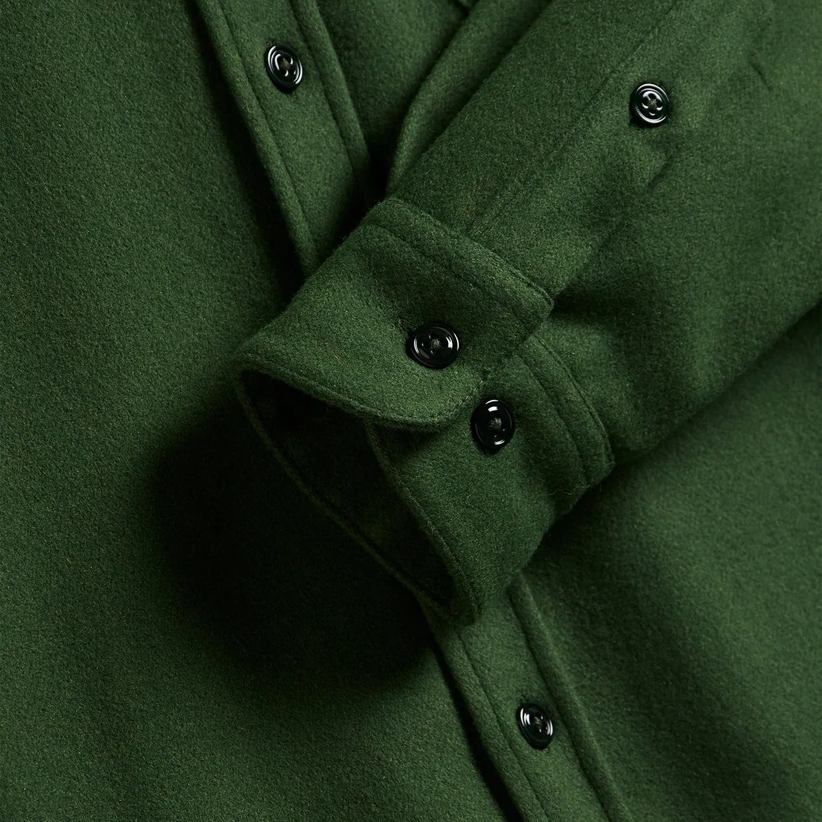 Form Wool Shirt - Green