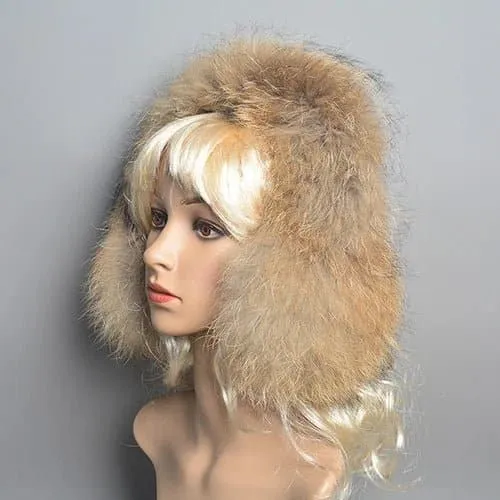 Fox Fur Earmuffs for Women - 100% Natural Fox Fur, Fashionable and Warm