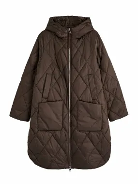 Frisco quilted hooded shell jacket