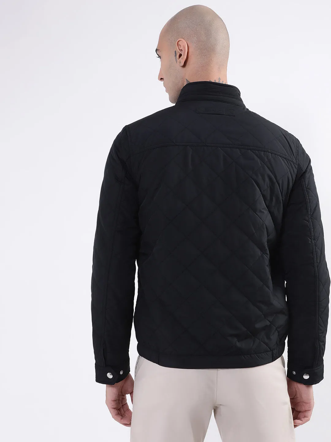 Gant Men Black Windcheater Quilted Jacket