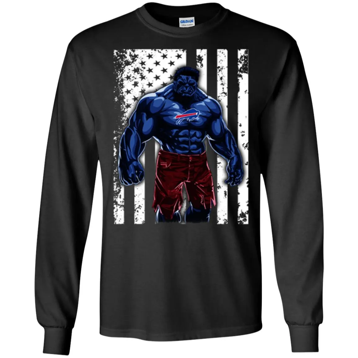 Giants Hulk Buffalo Bills Nfl T-shirt Men Long Sleeve Shirt