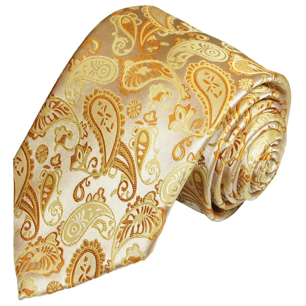 Gold Paisley Tuxedo Vest Set