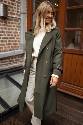 Green Charline Trenchcoat