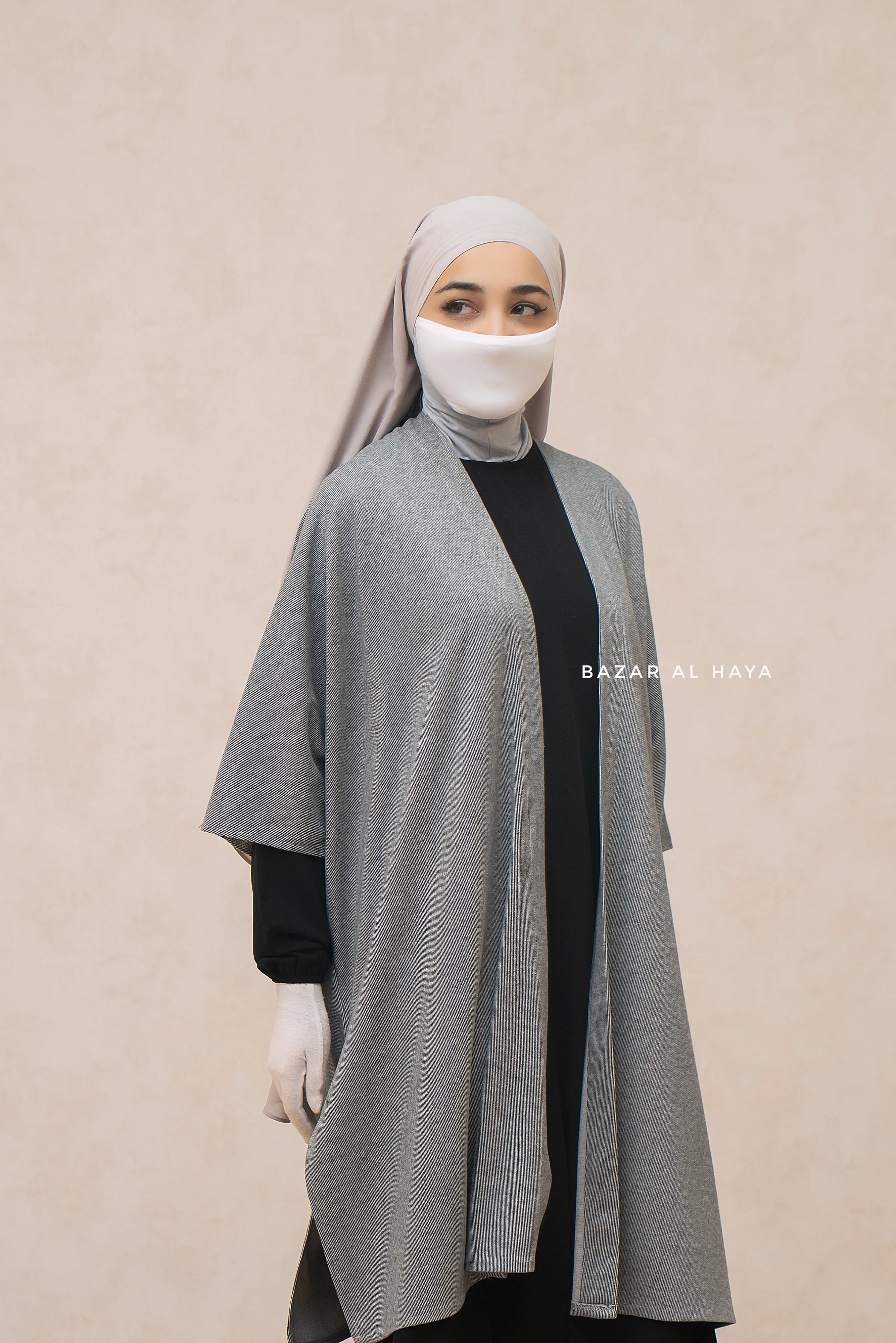 Grey Taima Warm Cardigan - Comfy Oversized- Premium Acrylic Cashmere