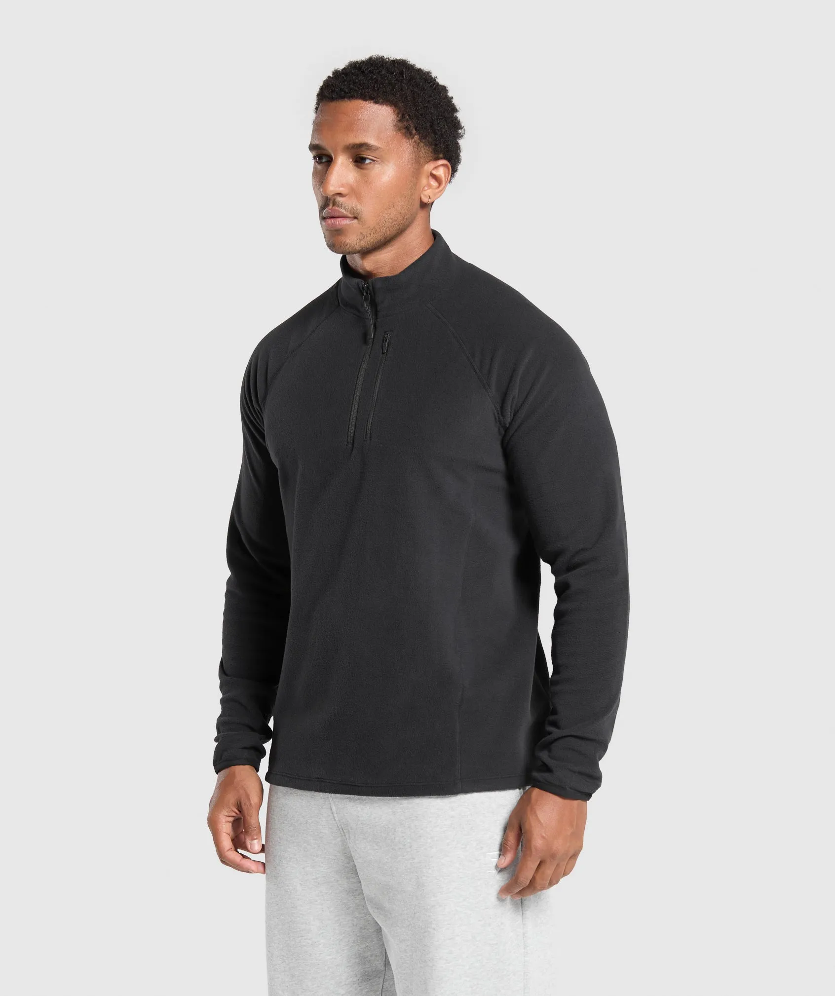 Gymshark Fleece 1/4 Zip - Black