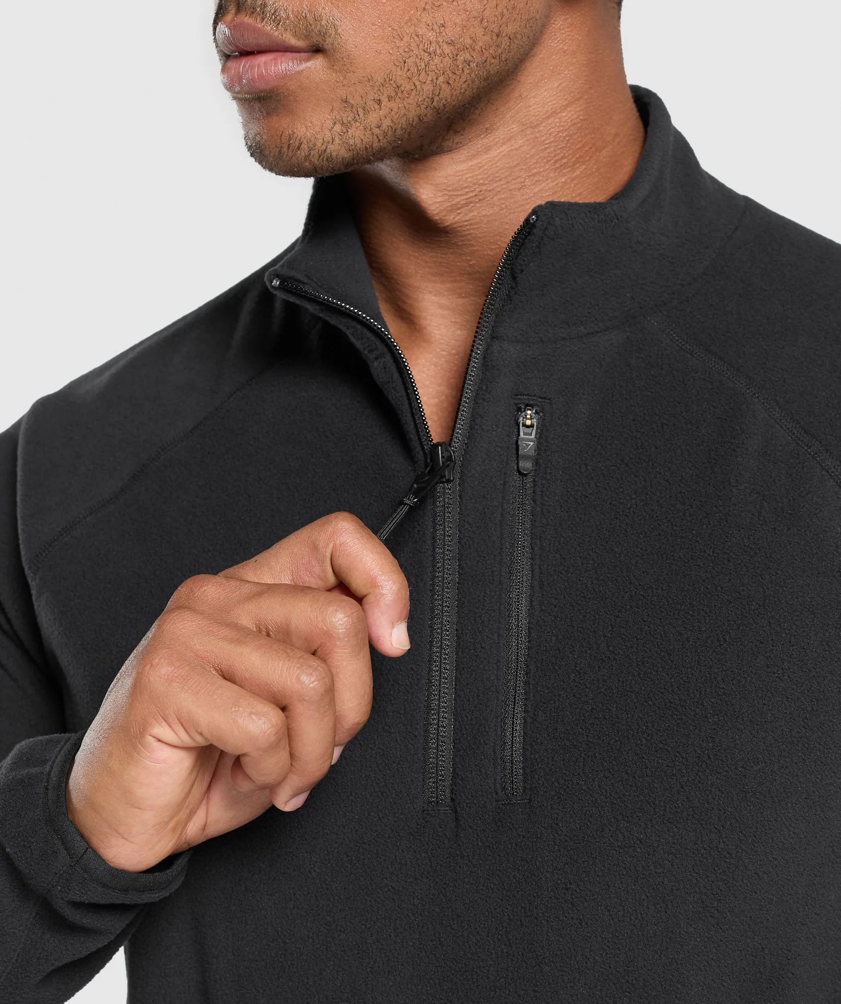 Gymshark Fleece 1/4 Zip - Black