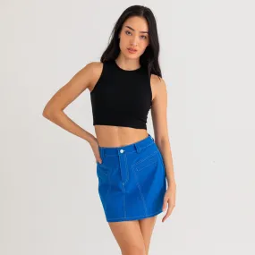 here's a clue mini skirt