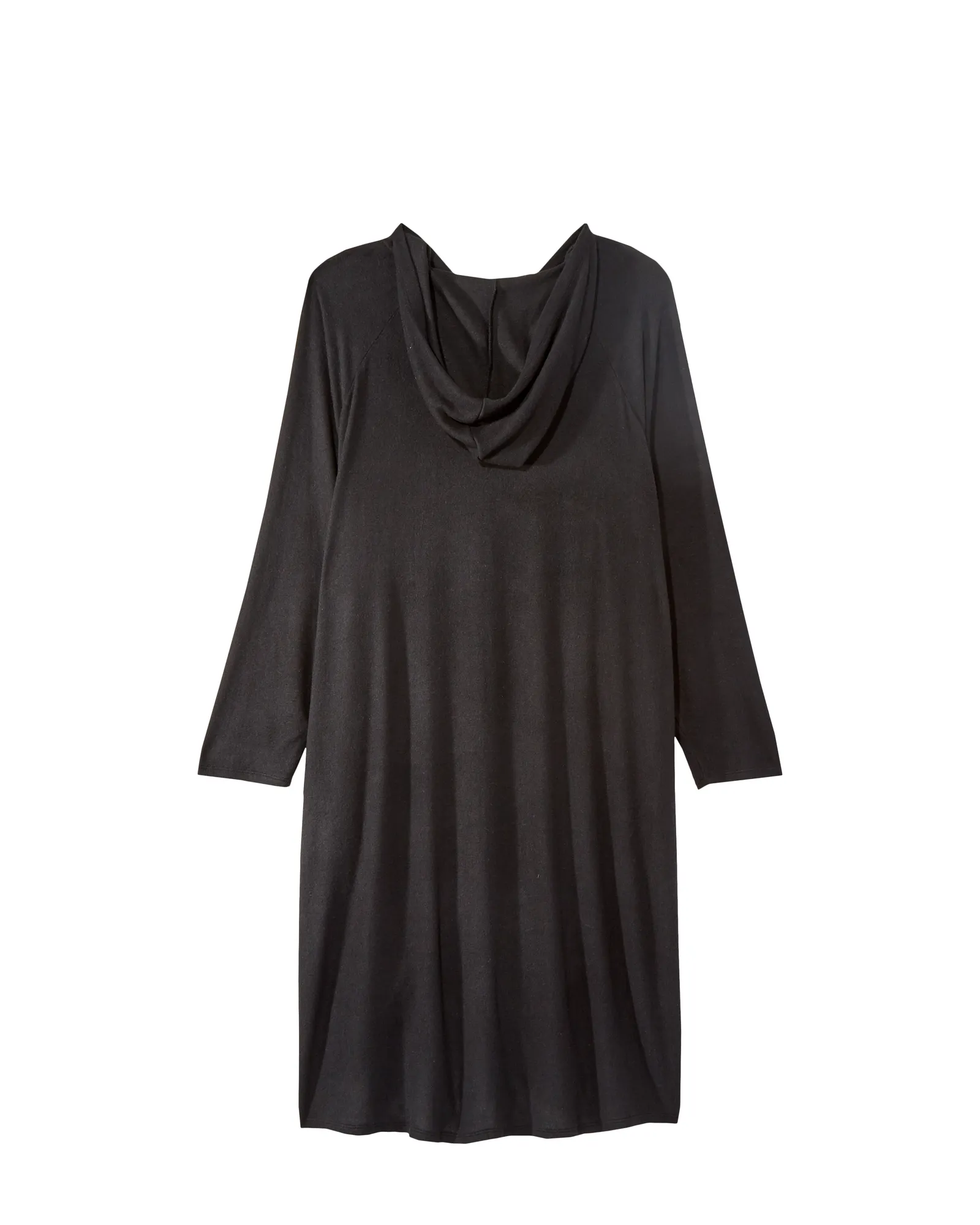 Holly Cozy Dress With Hoodie | Black