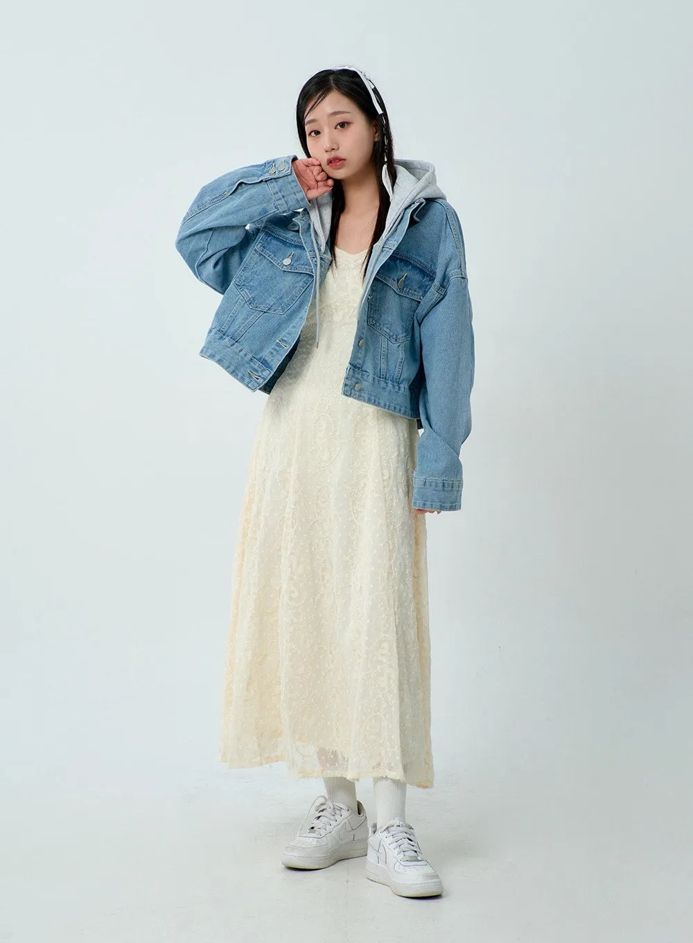 Hoodie Denim Jacket BM330