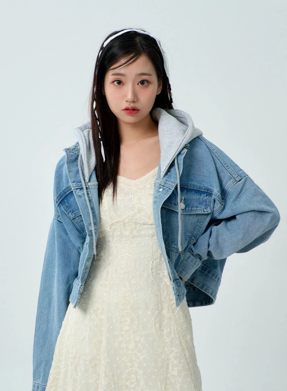 Hoodie Denim Jacket BM330