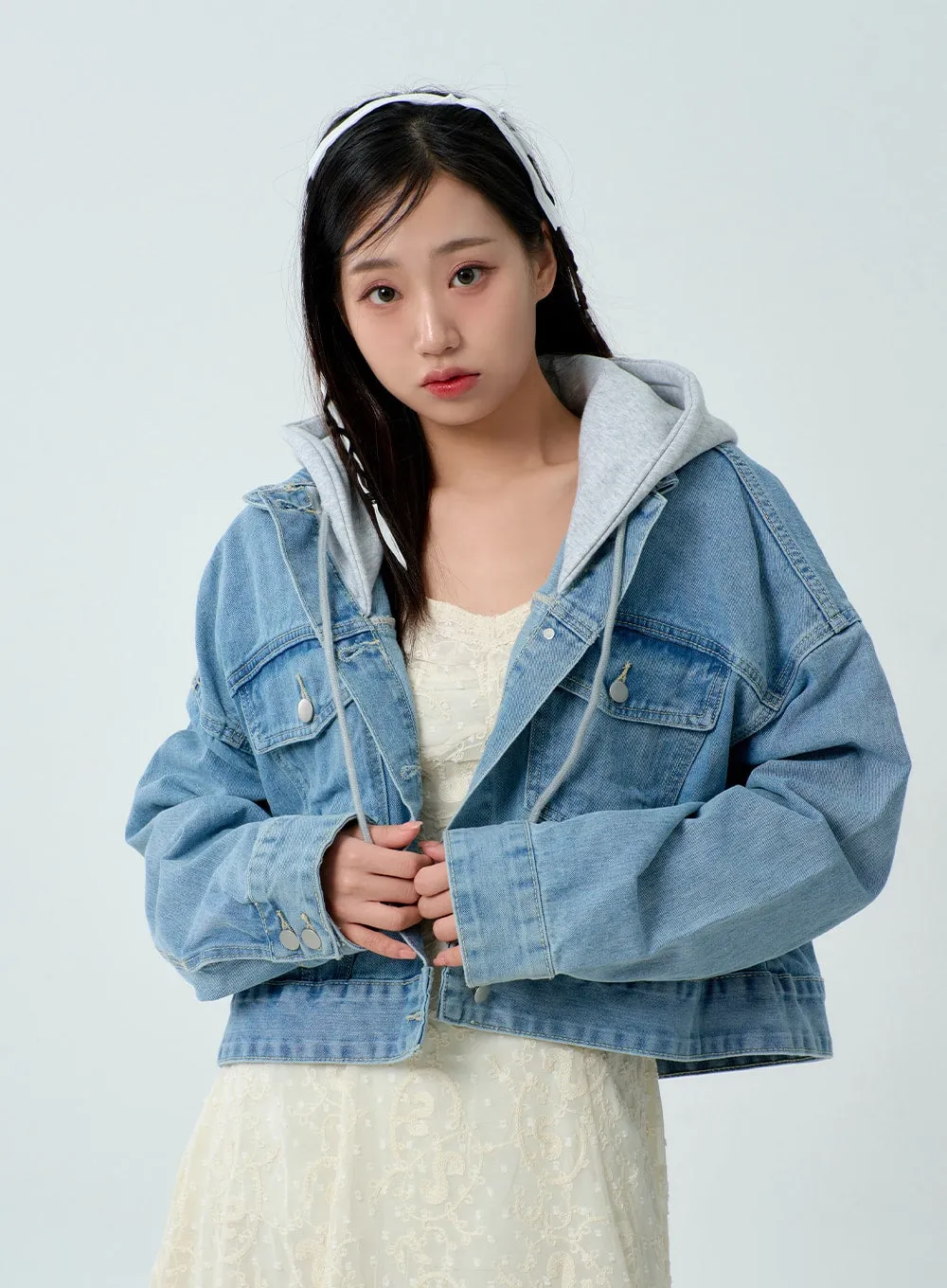 Hoodie Denim Jacket BM330