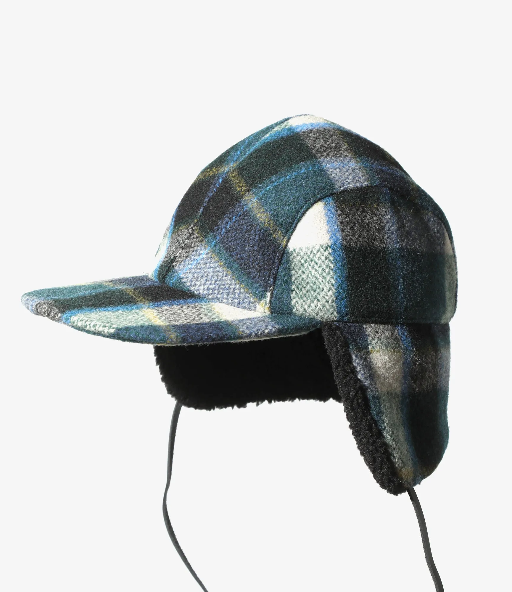 Hunting Cap – Plaid Melton Wool