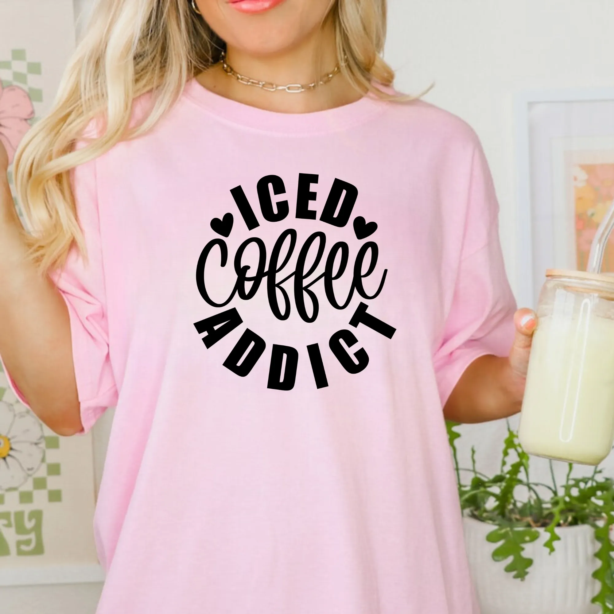 Iced Coffee Addict Shirt for Women