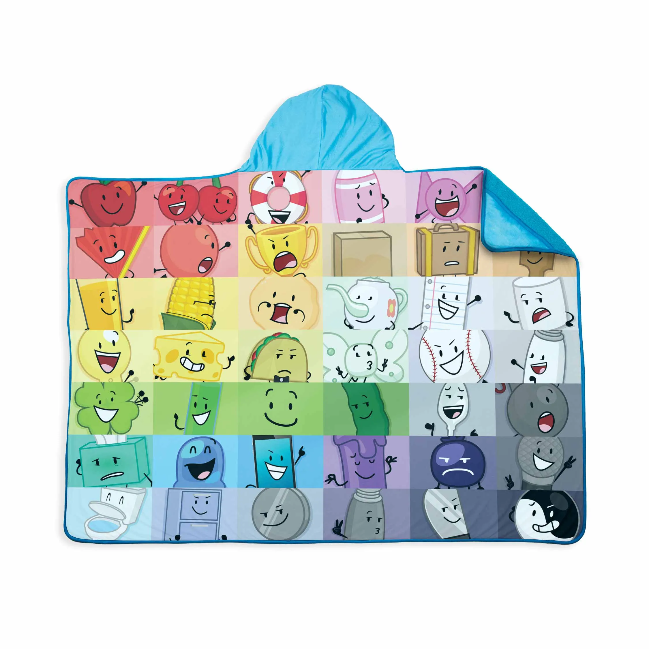 Inanimate Characters Hooded Blanket