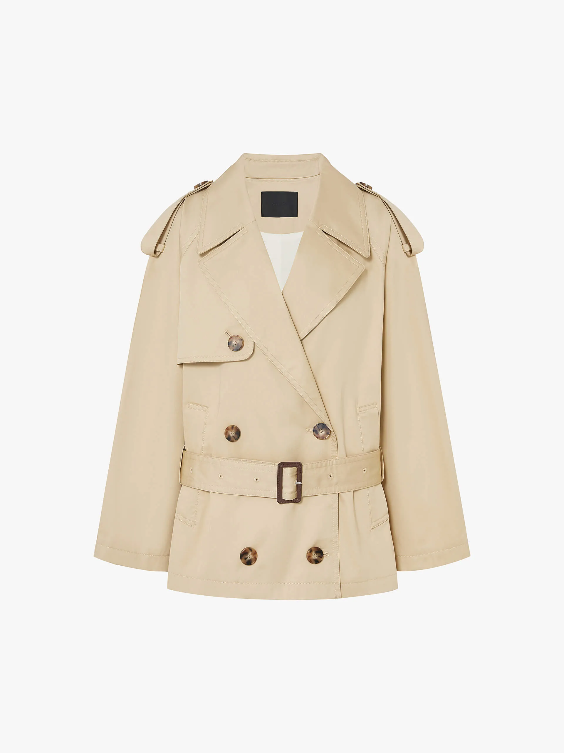 Include Belt Short Trench Coat