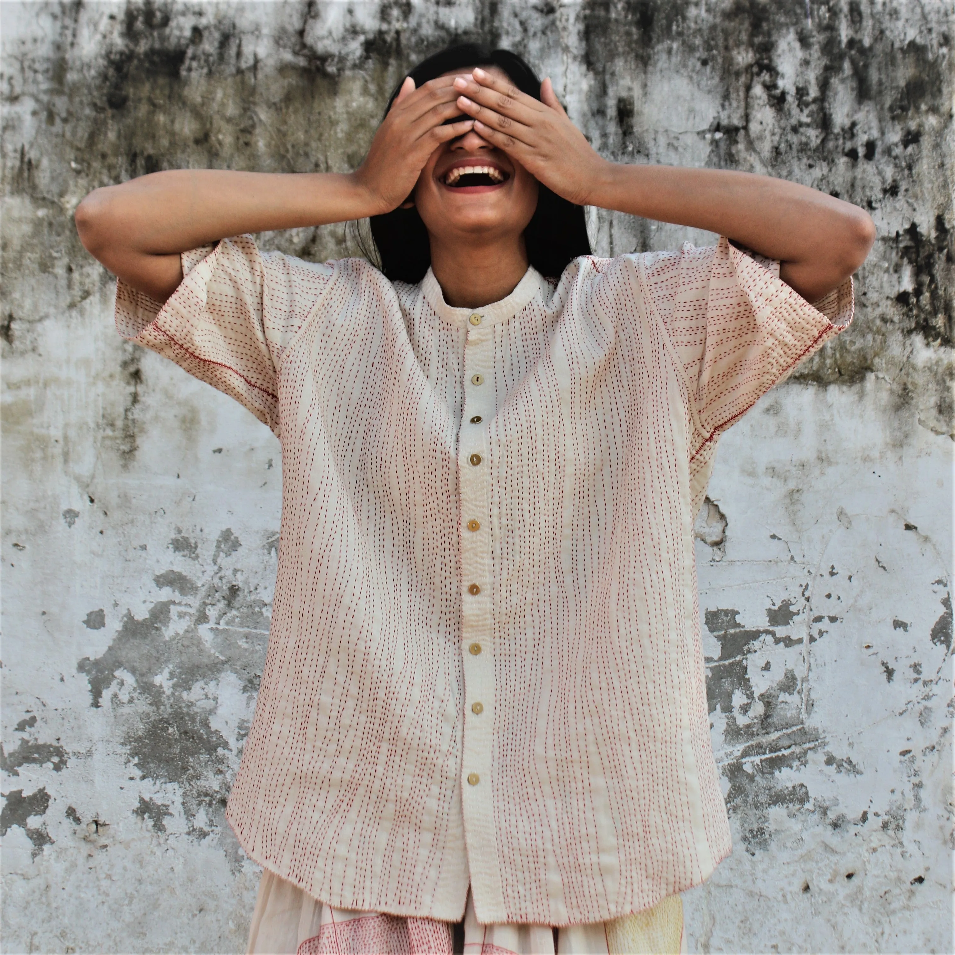 India, RaasLeela, Handstitched Taru Shirt and Hina Skirt