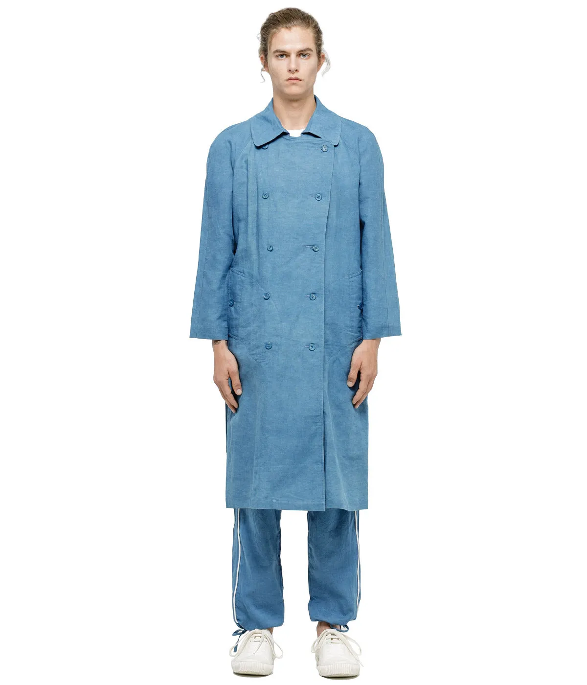 Indigo Neat Trench Coat