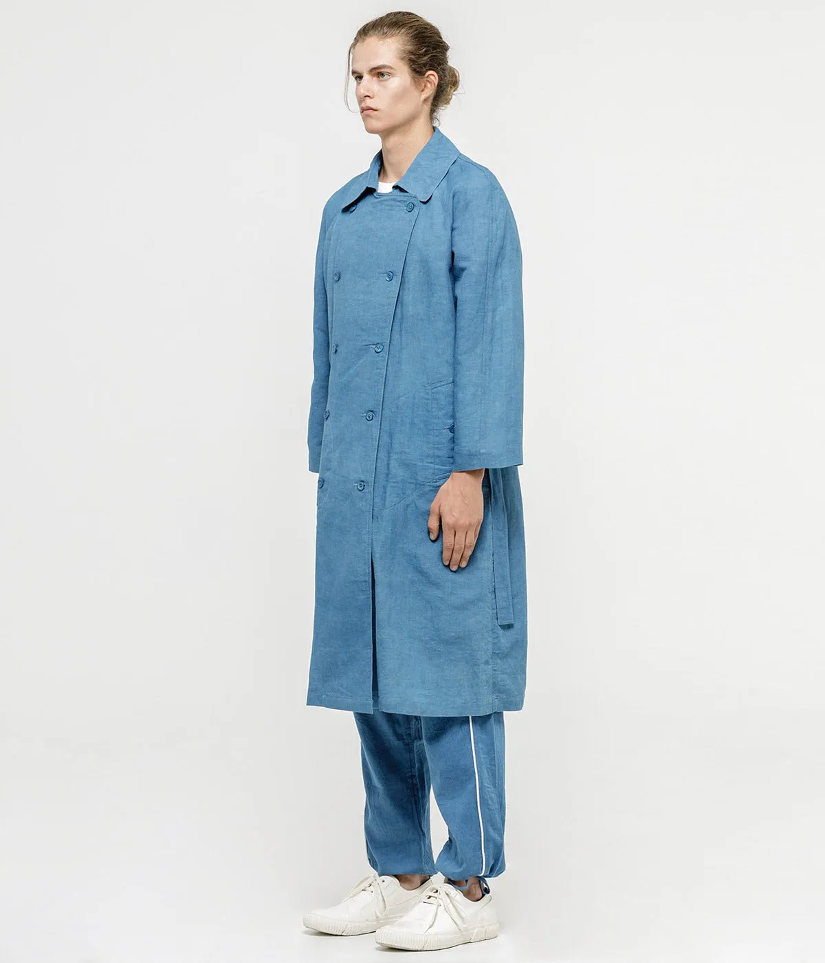 Indigo Neat Trench Coat