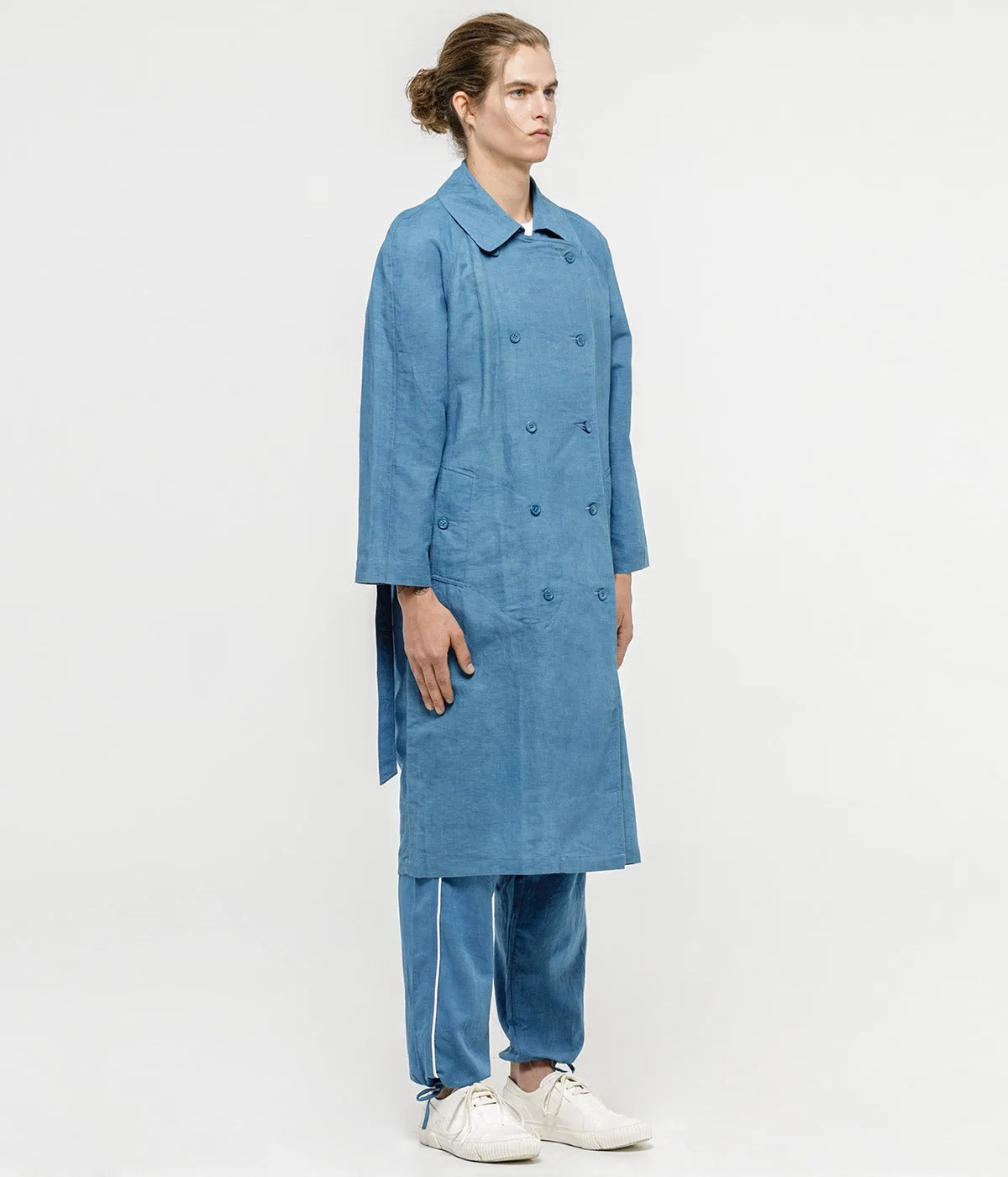 Indigo Neat Trench Coat