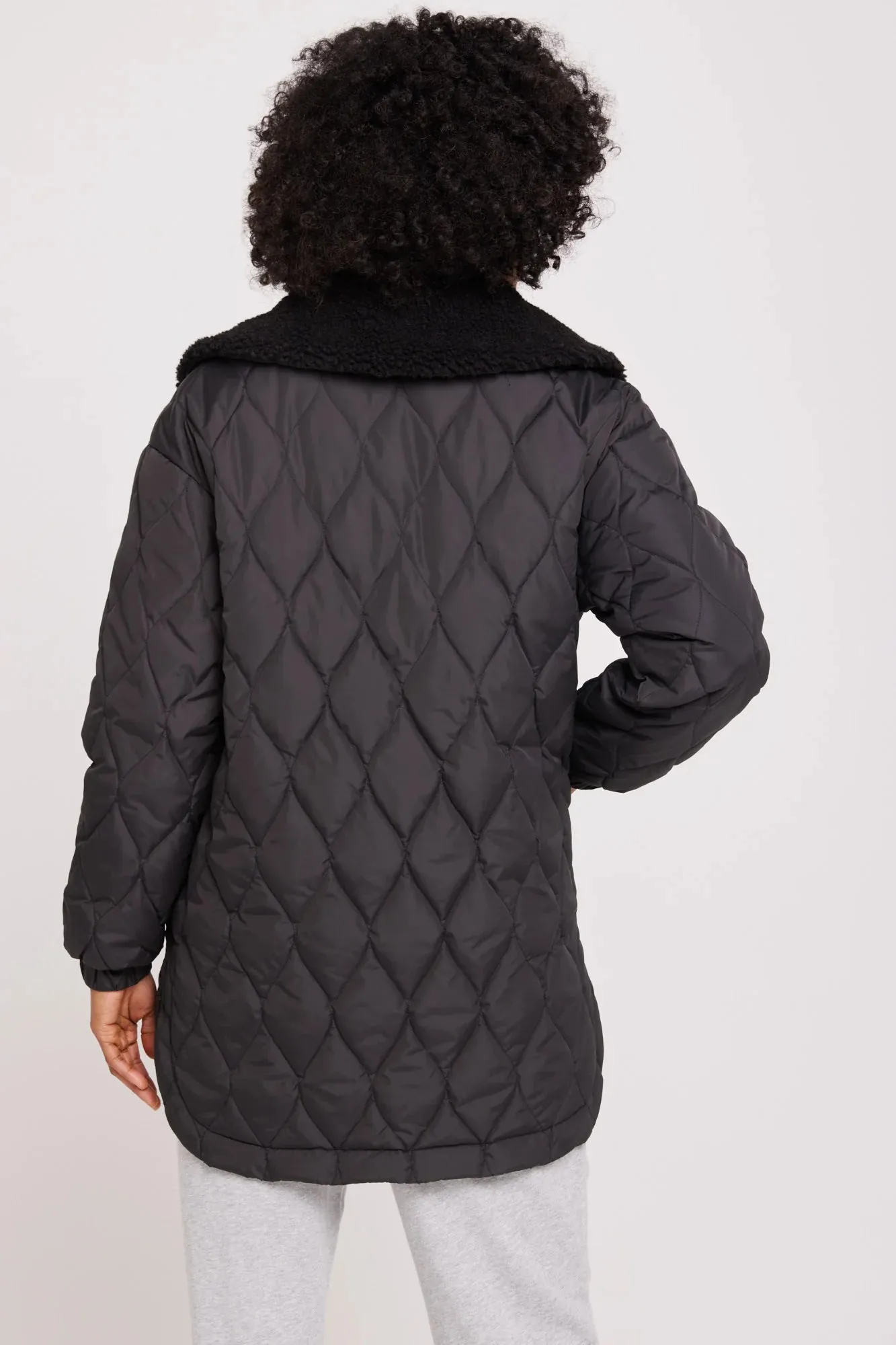 Ivy | Quilted Sherpa Jacket