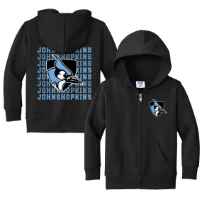 Johns Hopkins Blue Jays Retro Toddler Full-Zip Sweatshirt