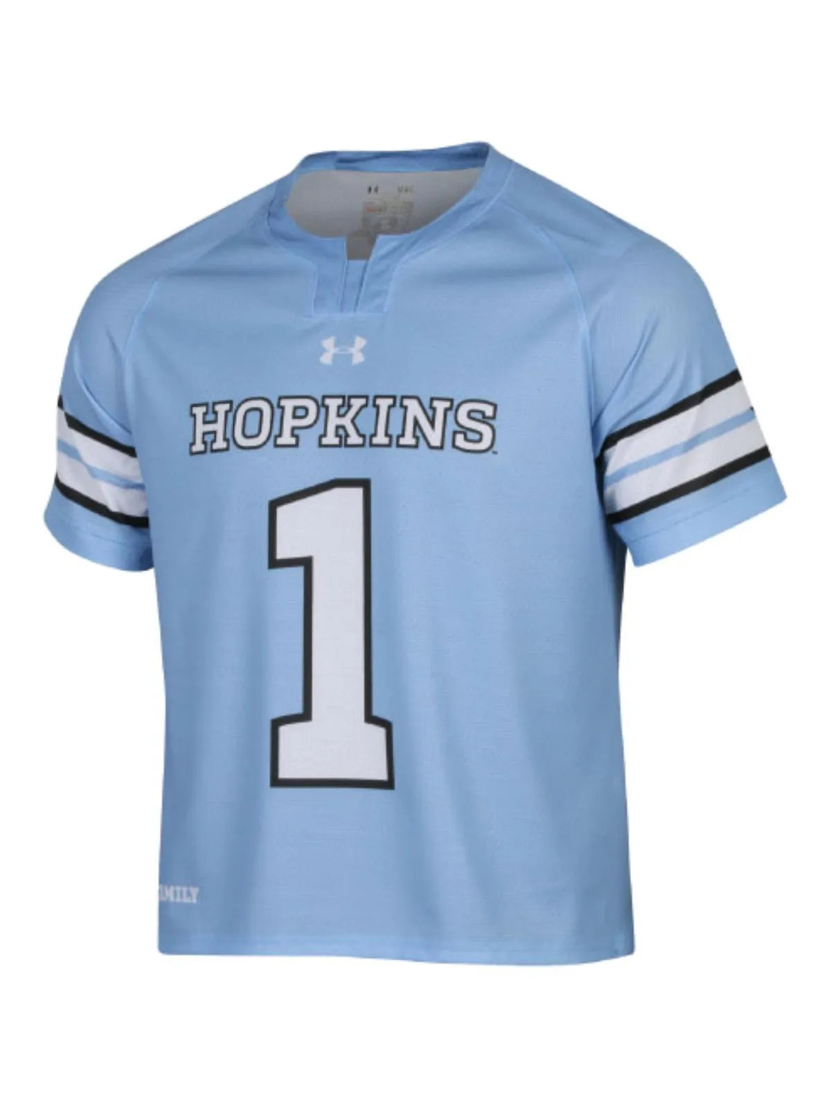 Johns Hopkins Blue Jays Under Armour Carolina Blue #1 Replica Lacrosse Jersey