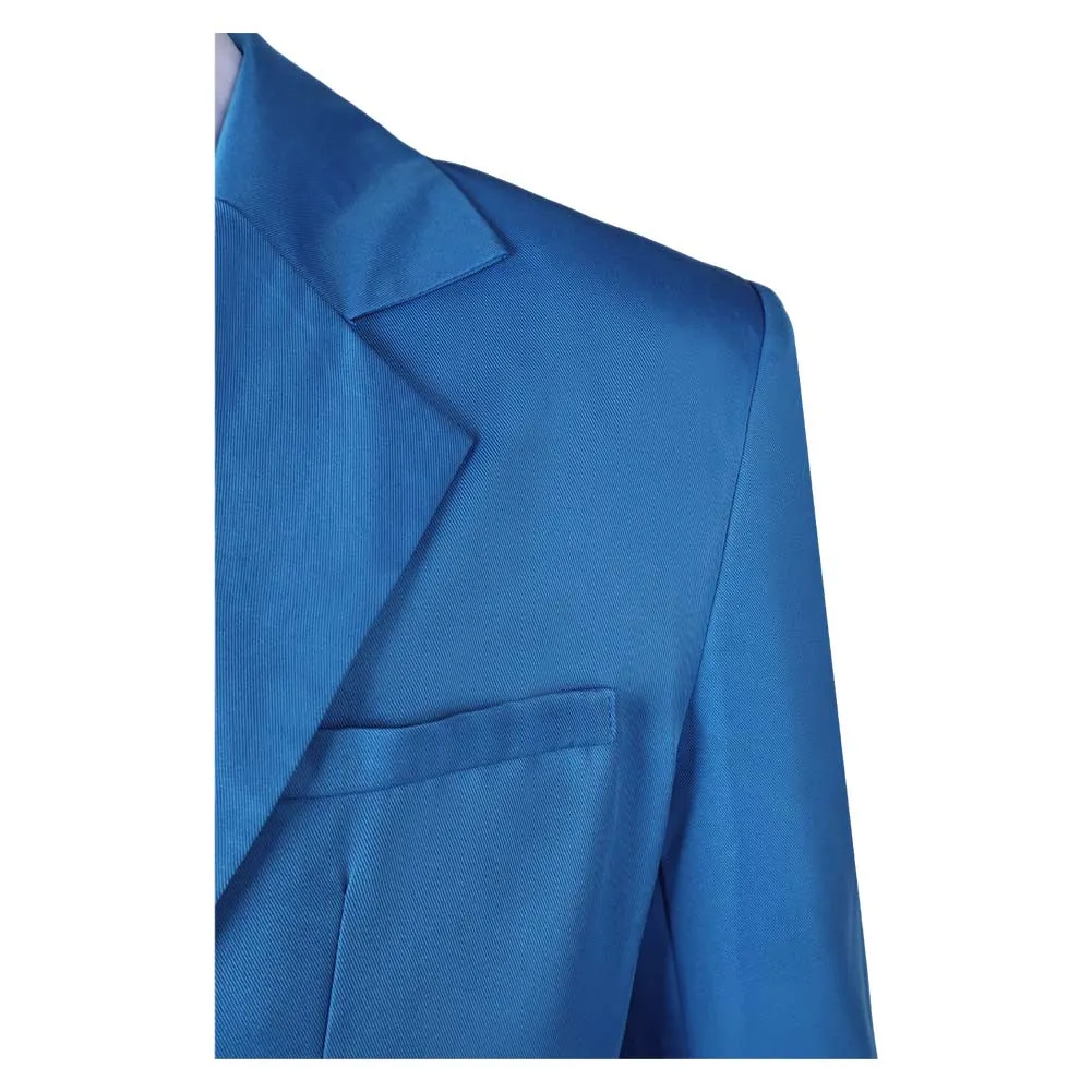 Joker: Folie à Deux (2024) Arthur Fleck Blue Suit Party Carnival Halloween Cosplay Costume