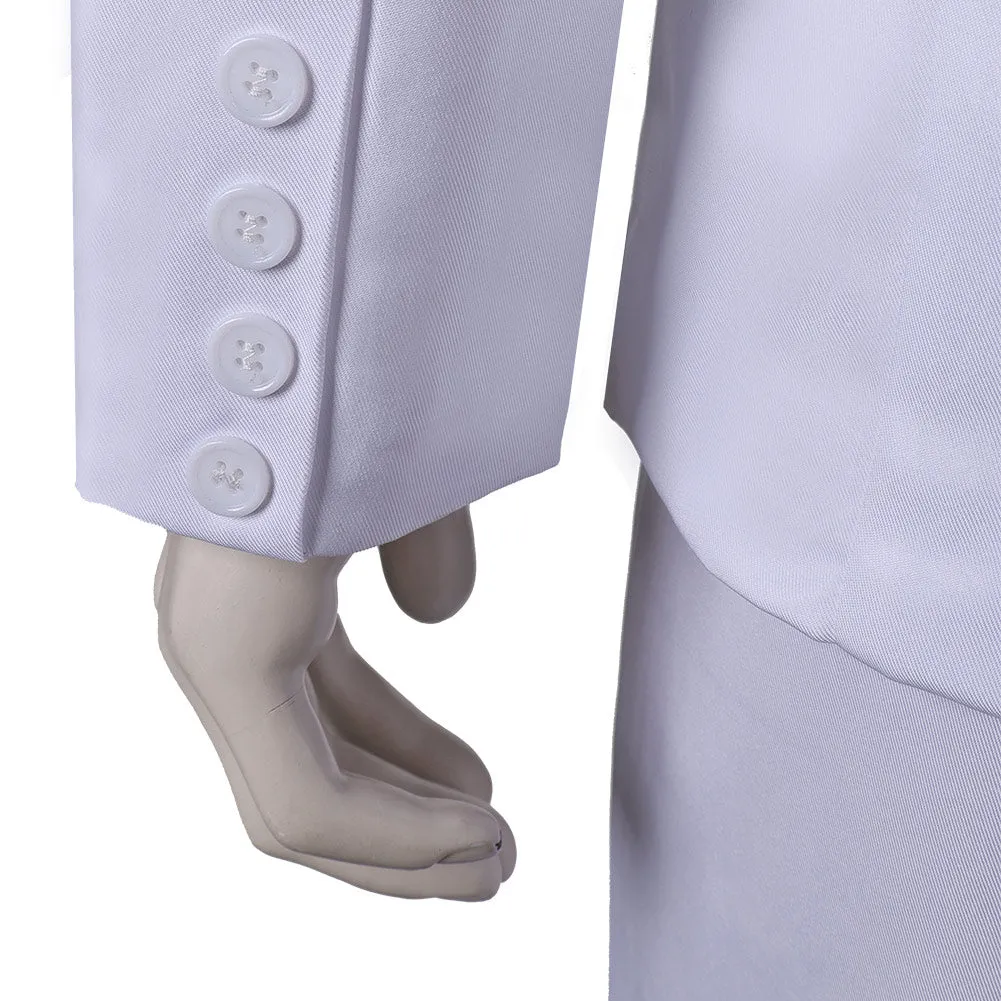 Joker: Folie à Deux (2024) Arthur Fleck White Outfit Party Carnival Halloween Cosplay Costume