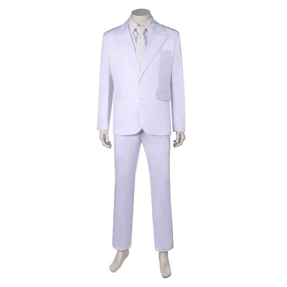 Joker: Folie à Deux (2024) Arthur Fleck White Outfit Party Carnival Halloween Cosplay Costume