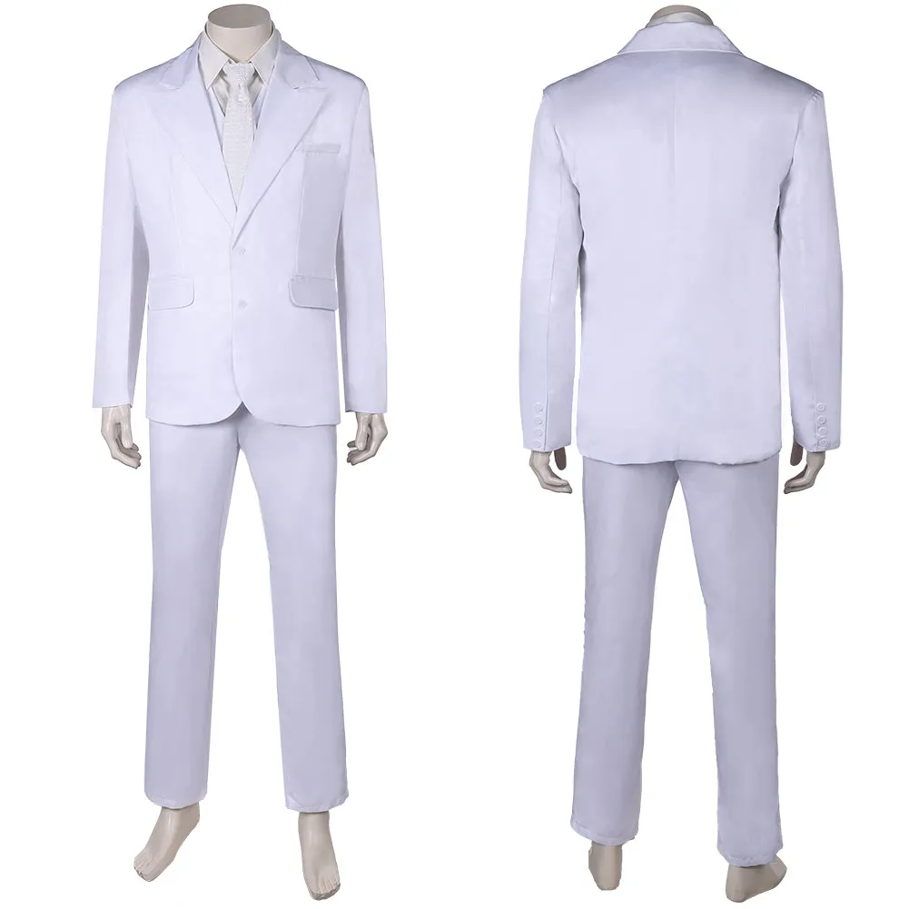 Joker: Folie à Deux (2024) Arthur Fleck White Outfit Party Carnival Halloween Cosplay Costume