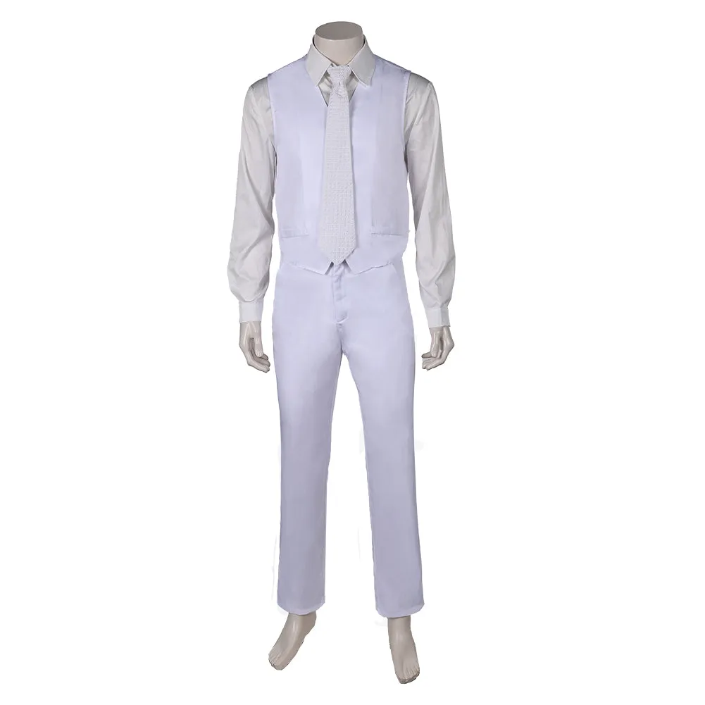 Joker: Folie à Deux (2024) Arthur Fleck White Outfit Party Carnival Halloween Cosplay Costume