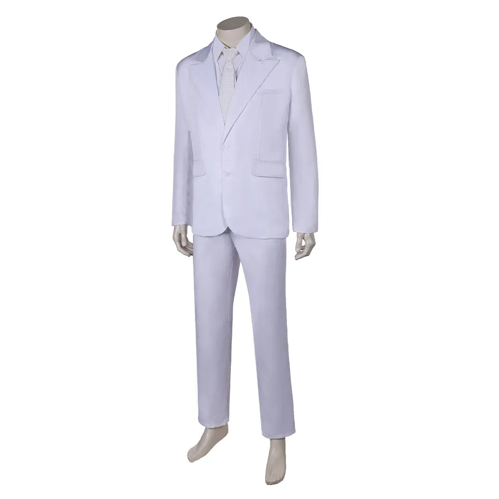 Joker: Folie à Deux (2024) Arthur Fleck White Outfit Party Carnival Halloween Cosplay Costume