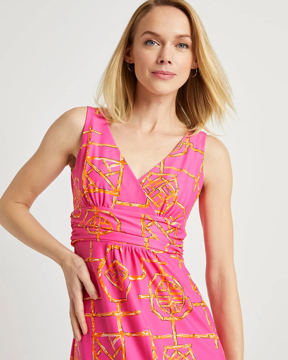 Jude Connally Penelope Dress - Bamboo Lattice Pink/Apricot