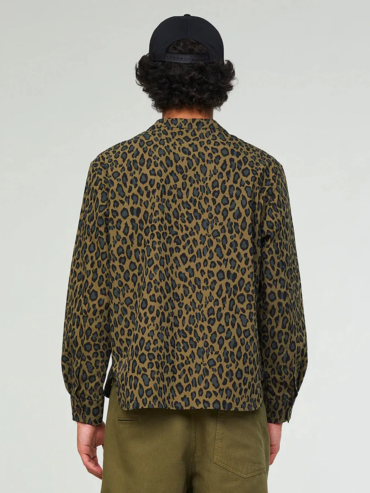 Kabul Shirt: Cheetah Cotton Khaki (FINAL SALE)