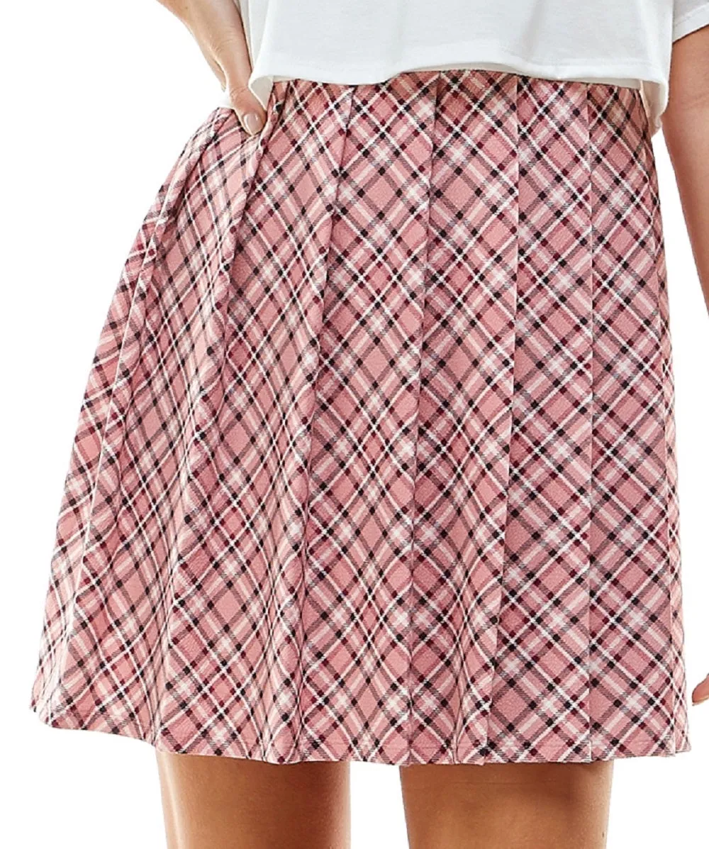 Kingston Junior's Two Piece Printed Skirt Dress Pink Size X-Small