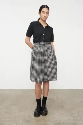 Kowtow Stevie Skirt - Monochrome Check